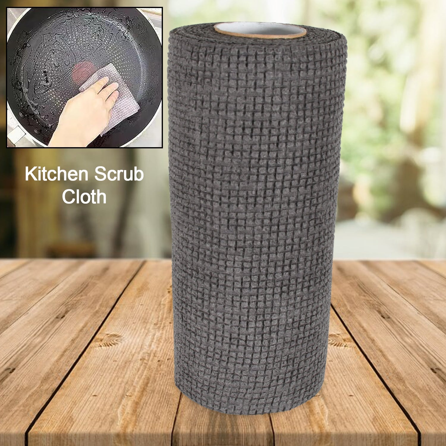 Durable Microfiber Kitchen Scrub Cloth – Wear-Resistant & Multipurpose Cleaning Cloth (20×22cm, 1 Pc)