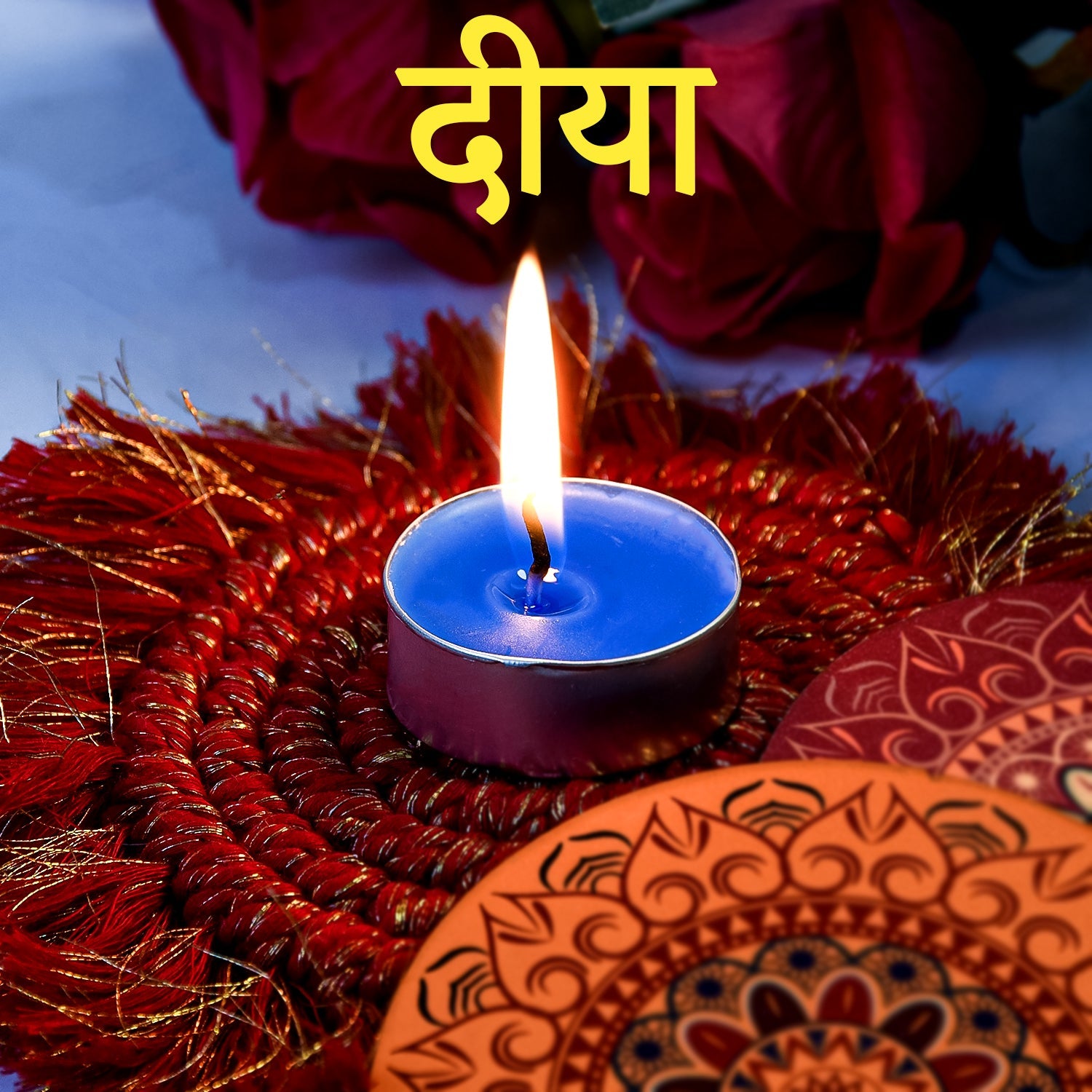 Tealight Diwali Candle – Smokeless, Long-Burning, Mix Color, Diwali (1 Pc / Mix Color)