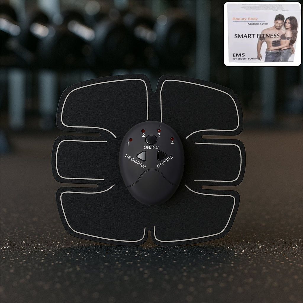 Wireless 6-Pack Abs Stimulator – Rechargeable Vibrating Muscle Exerciser & Body Massager for Abdominal Training