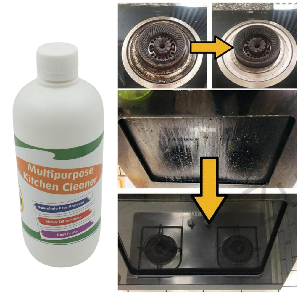 Kitchen Cleaner Spray for Oil & Grease on Stoves (Approx 500ml, Non-toxic)