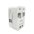 All-in-One Universal Worldwide Travelling AC Adaptor Plug (AU / UK / US / EU) International Power Charger Electric USB Power Plug Socket Adapter Converter (1 Pc)