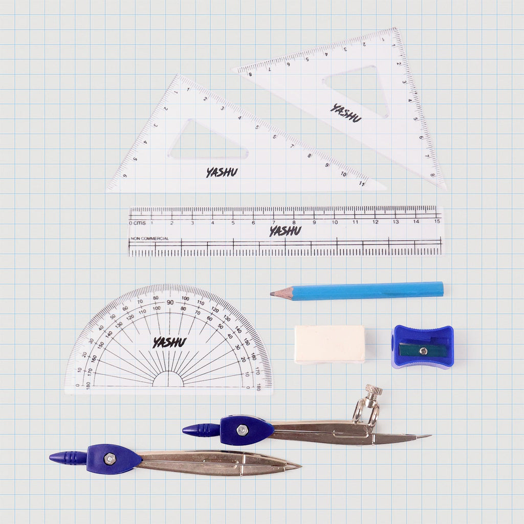 Yashu Complete Geometry Box Set with Compass