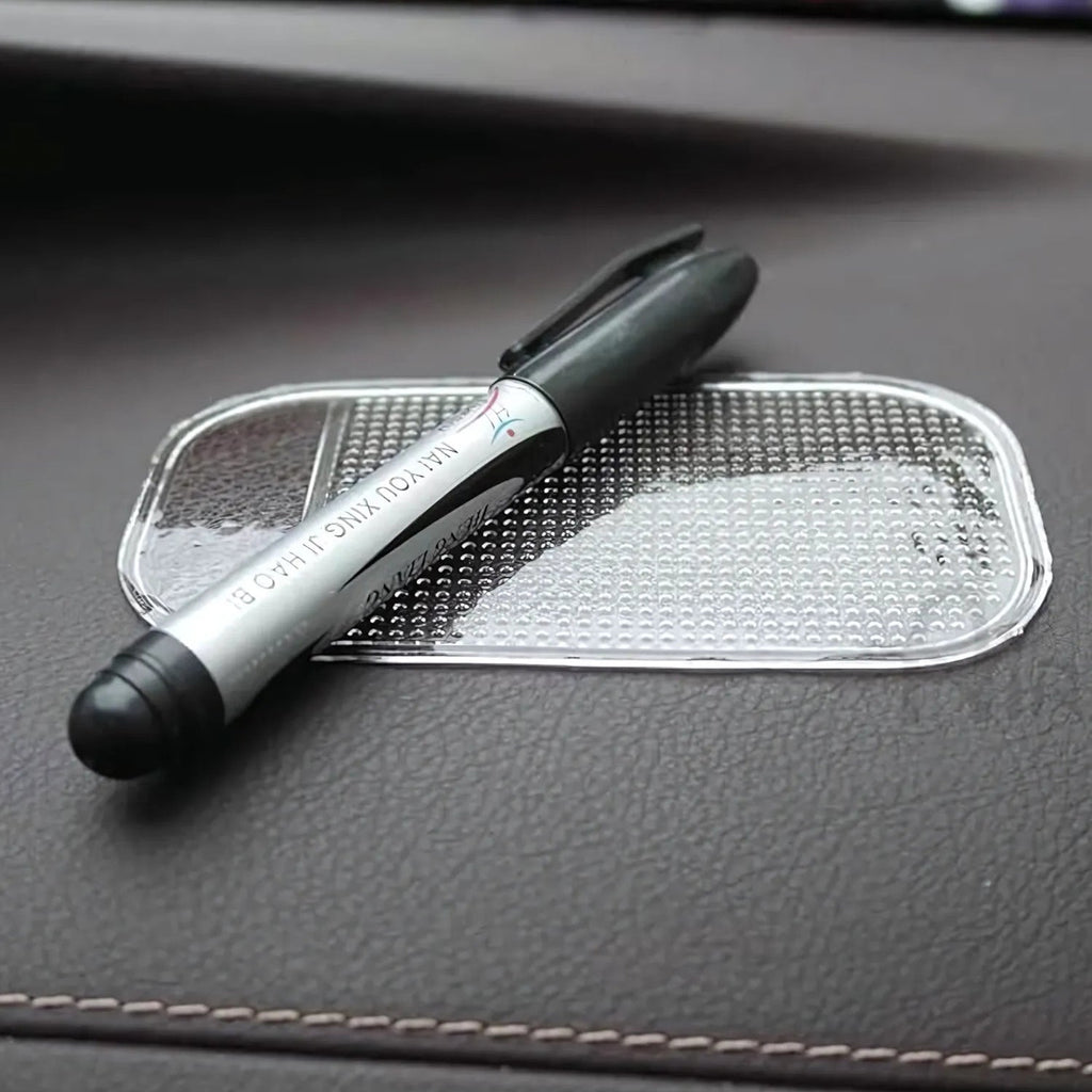 Medium Transparent Anti-Slip Car Dashboard Mat (1 Pc)