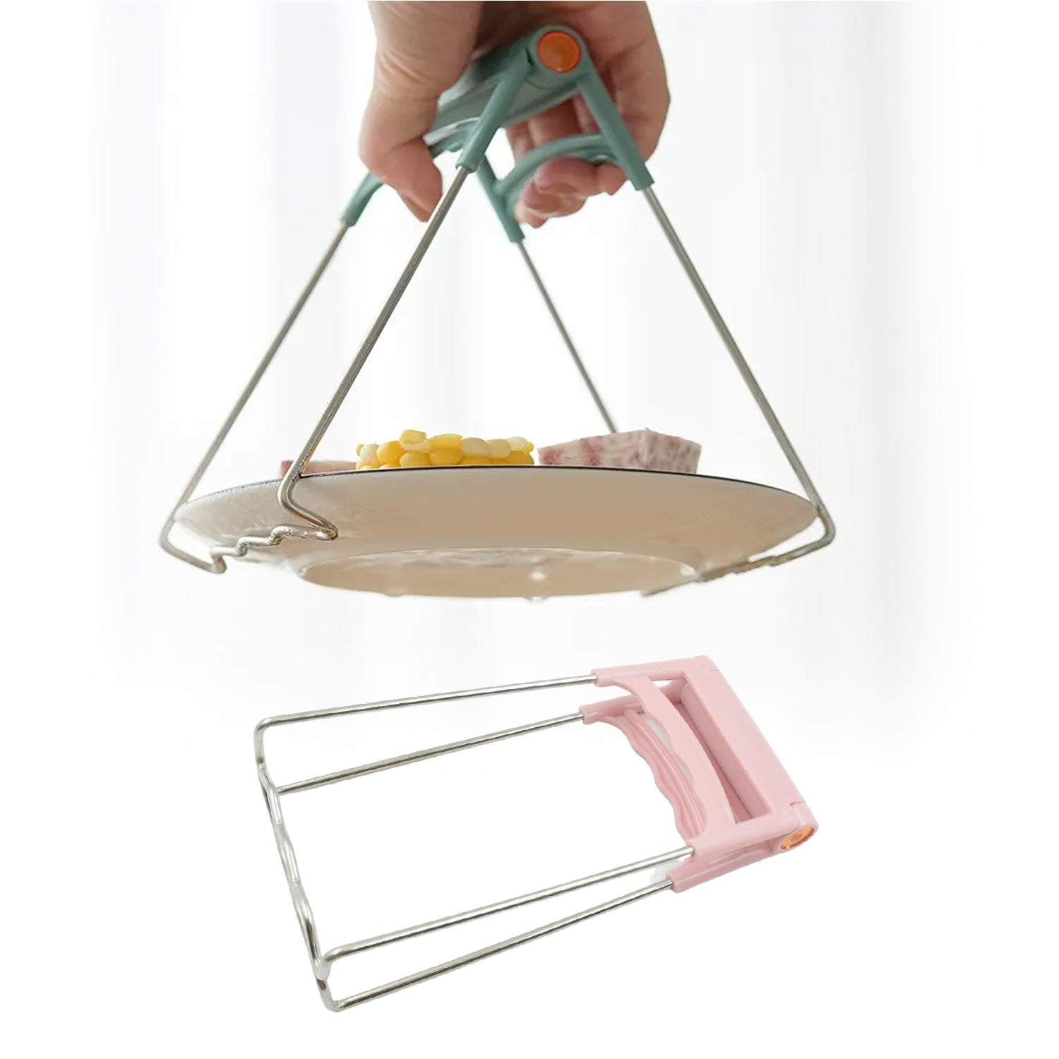 Kitchen Tongs, Bowls Clip Wear Resistant Bowls Plates Clip Lifter For Restaurants for Kitchen (1 Pc)-01