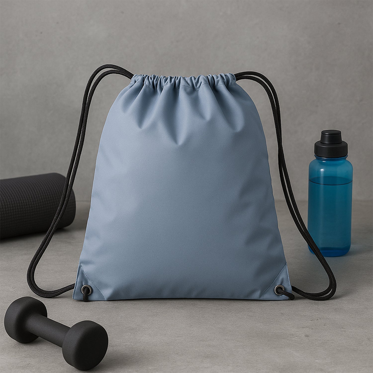 Water-Resistant Nylon Drawstring Backpack Bag (1 Pc / Mix Color & Design)
