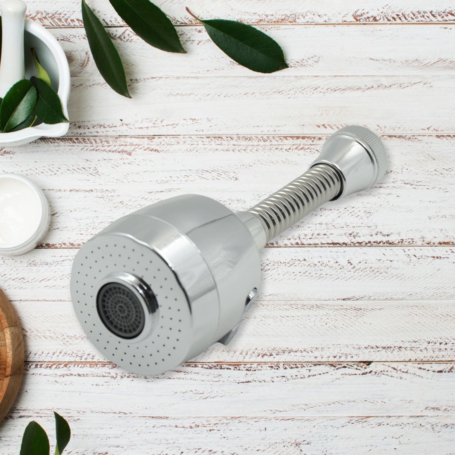 360° Rotating Faucet Sprayer – Water-Saving Splash-Proof Aerator for Kitchen & Bathroom (6 Inch)