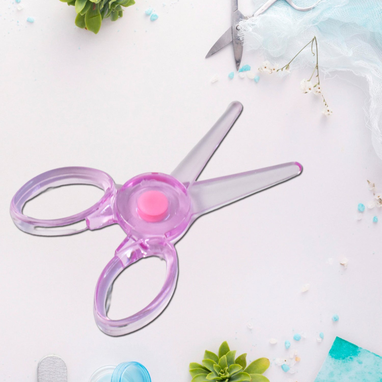 Plastic Child-Safe Scissor (1 Pc / Mix Color)