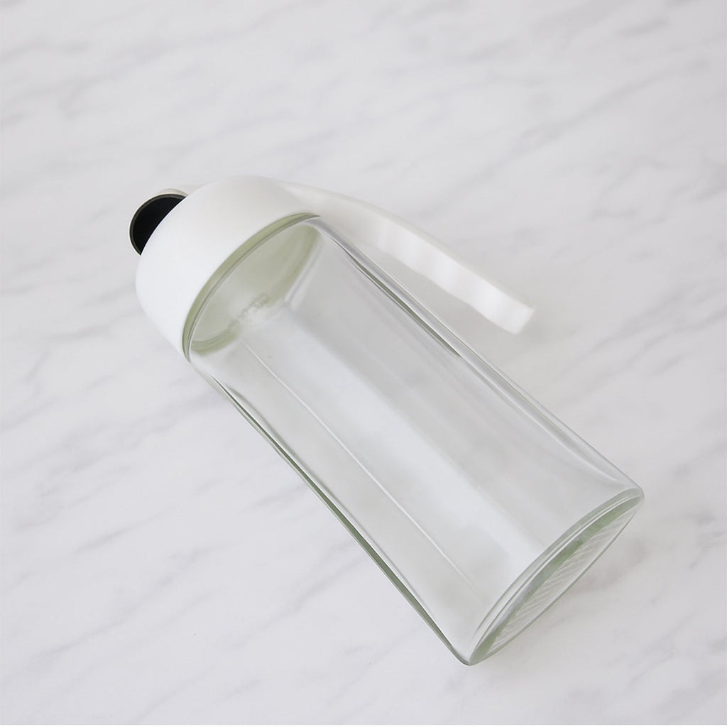 Kitchen Glass Oil Bottle Dispenser Automatic Opening Closing Home Bottles For Oil And Vinegar Honey Olive Oil Container (630ml)