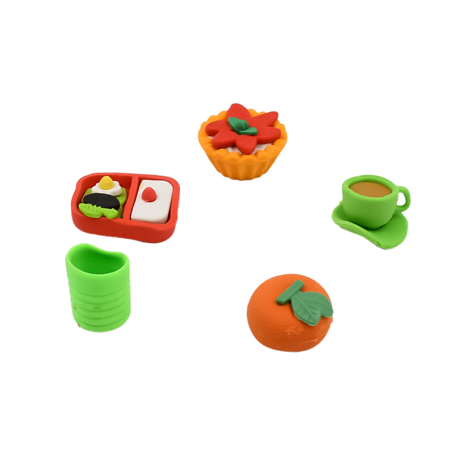 3D Mix Design Fancy Erasers – Cute & Colorful Novelty Erasers for Kids, School Prize (1 Set)