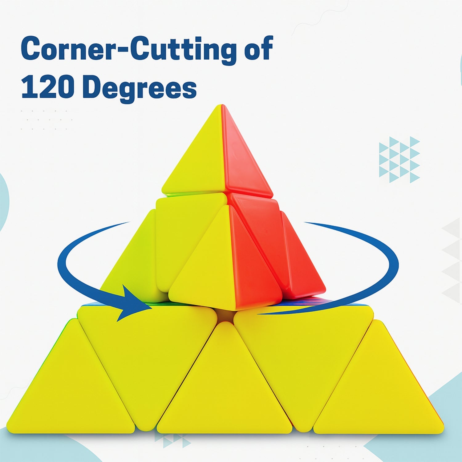 Fast Rotating Pyraminx Puzzle Cube