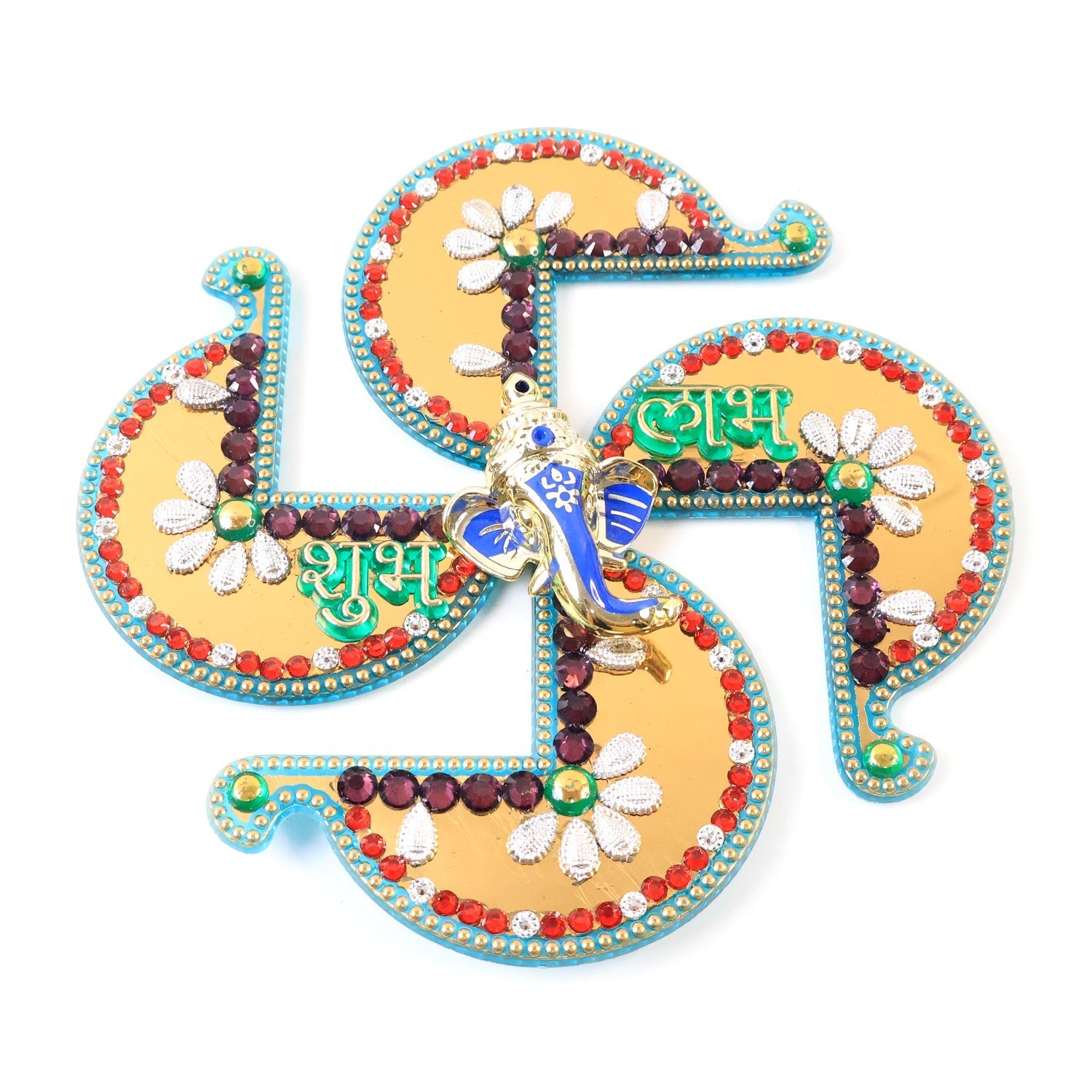 Traditional Golden Swastik Shubh