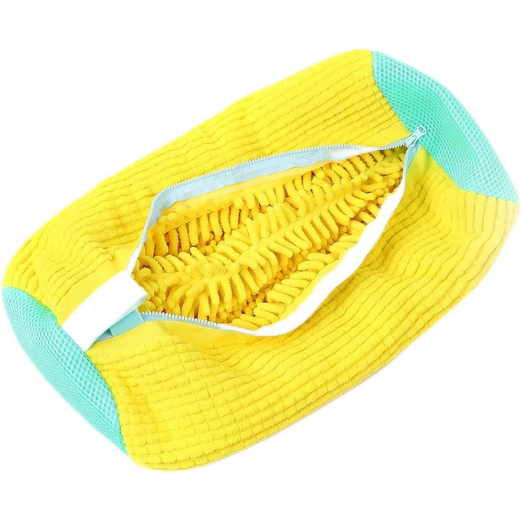 Washable Chenille Shoe Mop Cover with Easy Zip Fit