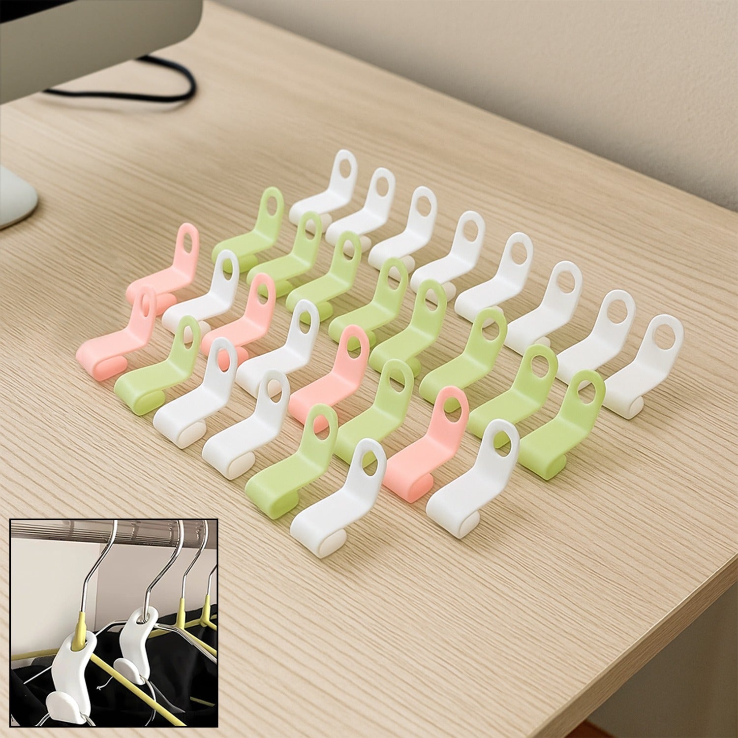 Multi-Color Space Saver Hanger Hooks