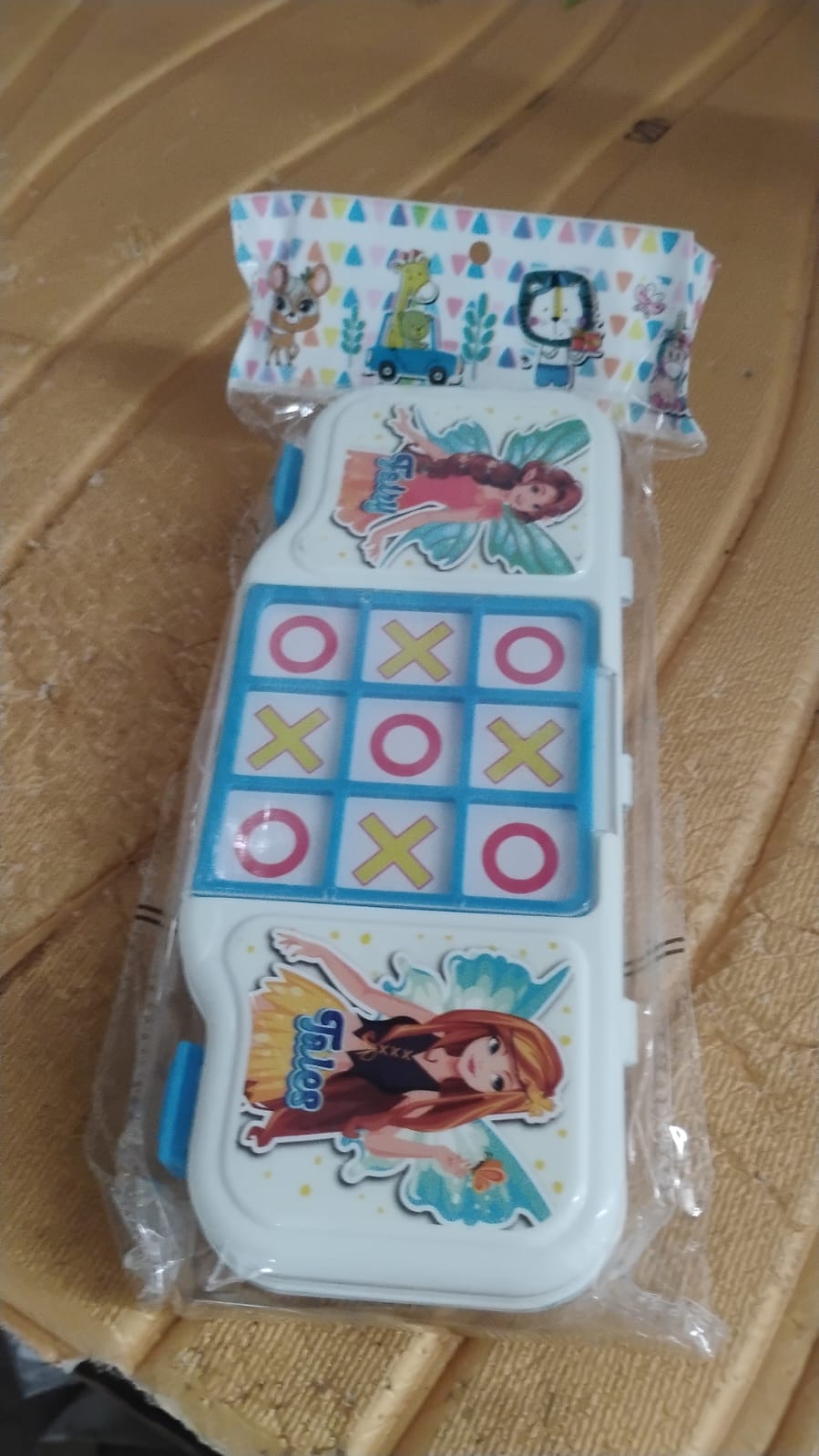 Kids Pencil Box with Built-in Tic Tac Toe Game