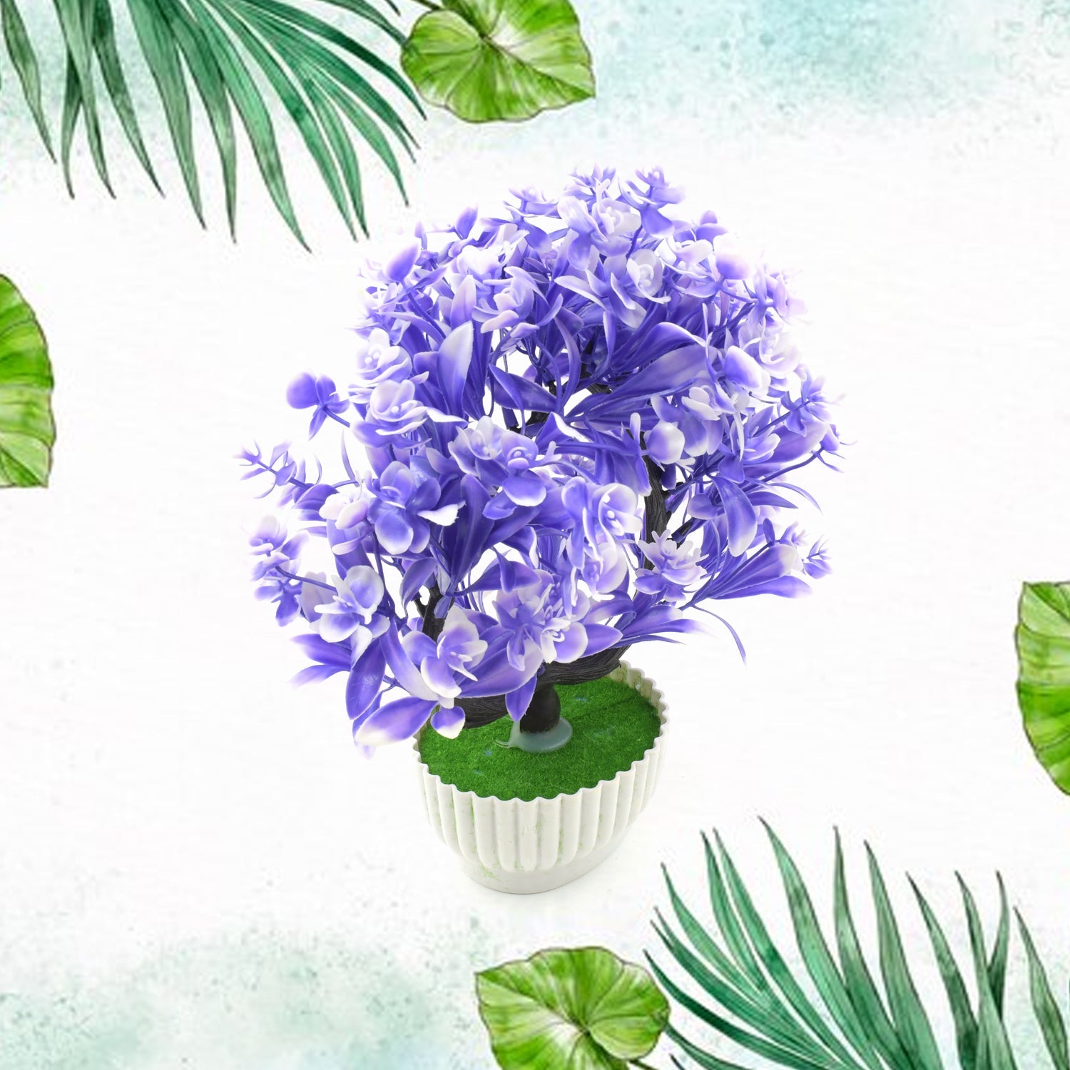 Artificial Flower Plant with Cute Pot – Perfect for Home & Office Decor (1 Pc)