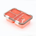 Customize Plastic Lunch Box for Kids, Lunch Box for Kids 3 Compartment Insulated Lunch Box Tiffin Box for Boys, Girls, School & Office Men (3 Compartment Lunch Box)