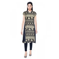 Generic Women's Rayon Kurtis (Blue, L)
