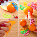 Combo set featuring multiple orange peelers with a practical storage pouch.