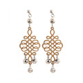 Generic Women's Wooden handcrafted Hook Dangler Hanging Fashion Earrings-Brown