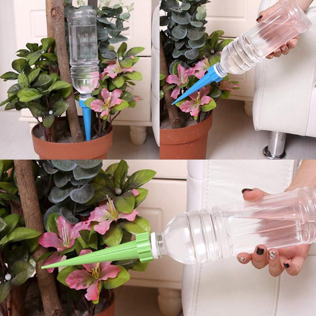 Plant Watering Spikes Sprinkler self Watering Spikes Water dripper for Plants, Adjustable Plant Watering Devices with Slow Release Control Valve Switch