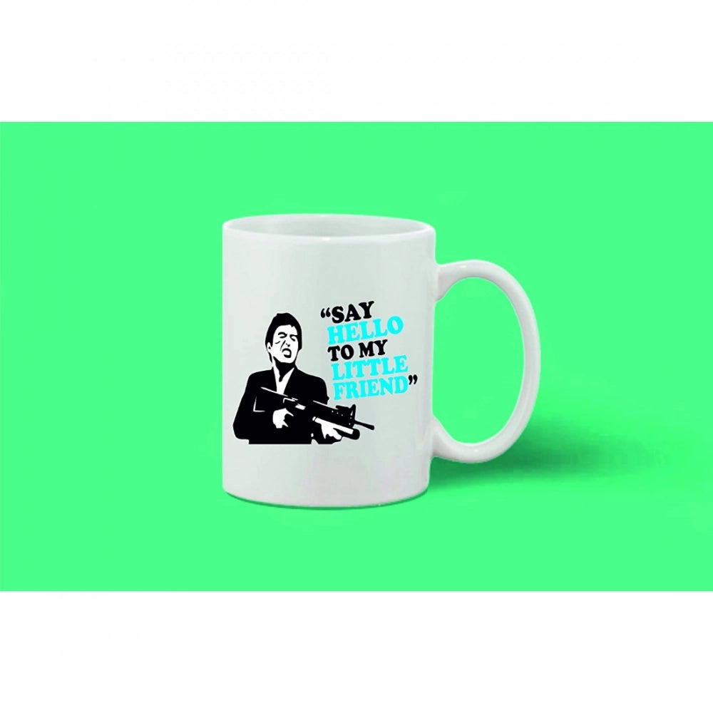 Generic Printed Ceramic Coffee Mug - 1 Pieces, White, 11oz