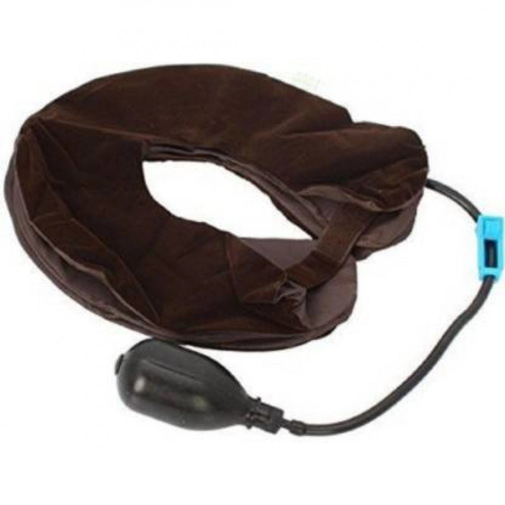 Generic Neck Pillow Three Layers Tractor Massager Excerciser For Cervical Spine Neck Back Shoulder Pain (Color: Assorted)