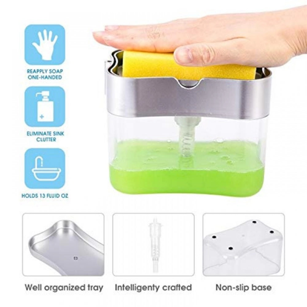 Generic Soap Dispenser 2 In 1 Sink Dishwasher Liquid Holder (Color: Assorted)