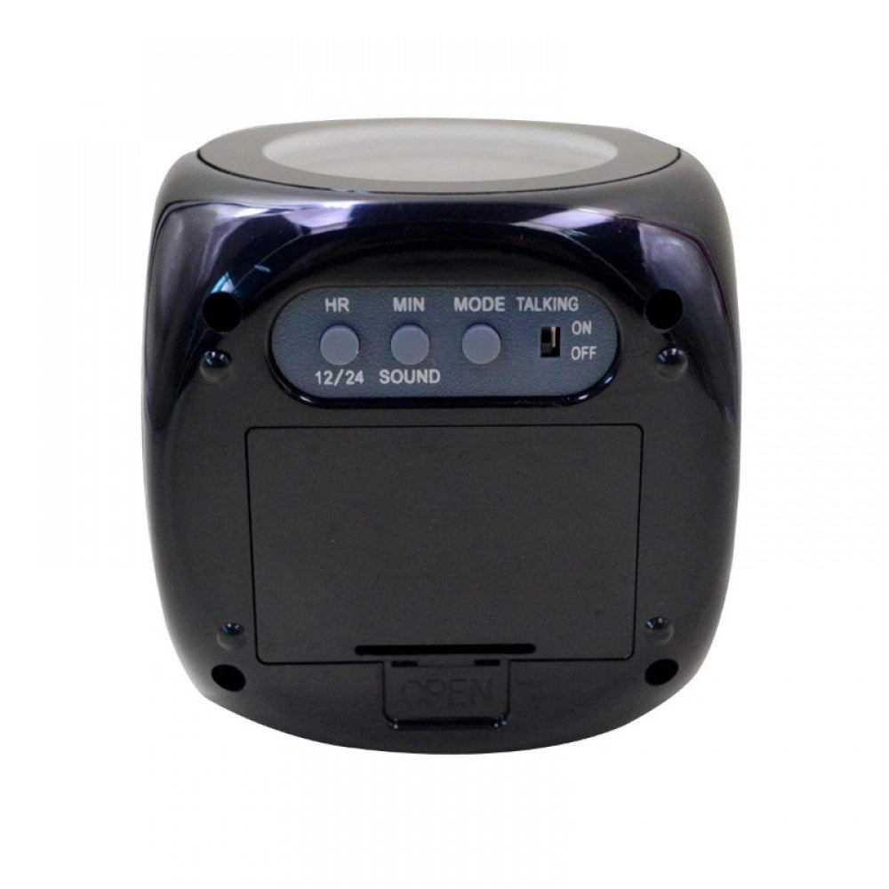 Generic Digital LCD Display Colorful Voice Projection Alarm Clock (Color: Assorted)
