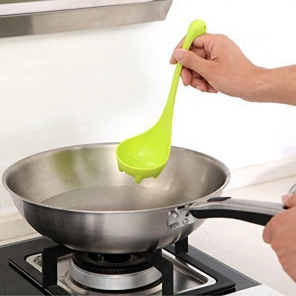Generic Pack Of_2 Nessie Ladle Dinosaur Long Handle Soup Spoons (Color:Assorted)
