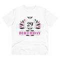 Generic Men's PC Cotton 29th Birthday Printed T Shirt (Color: White, Thread Count: 180GSM)