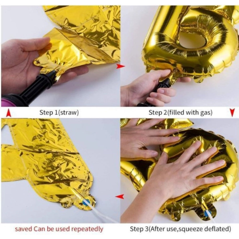 Generic 3Rd Year Decoration Kit For Boy And Girl With Banner And Balloons (Blue)