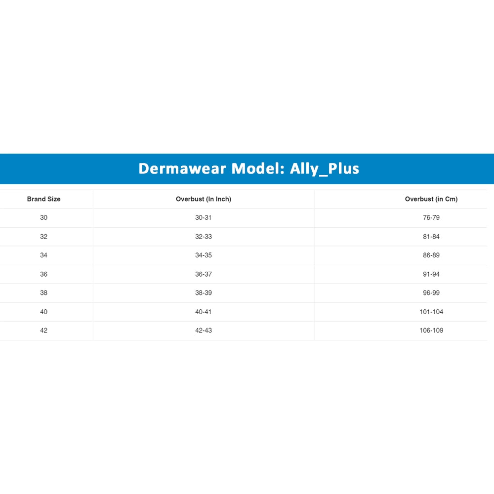 Dermawear Ally Plus Women's 4D Stretch Support Bra (Cream)