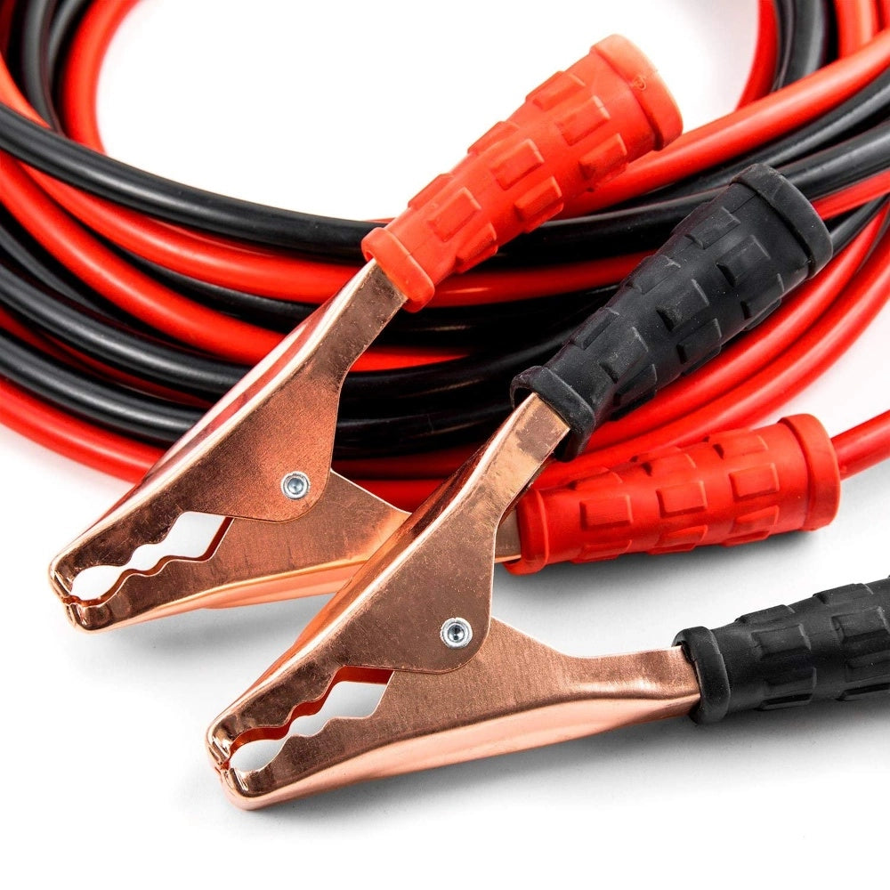 Generic 500 Amp Heavy Duty Jumper Booster Cables Anti Tangle Copper Care Universal For Car (Red)