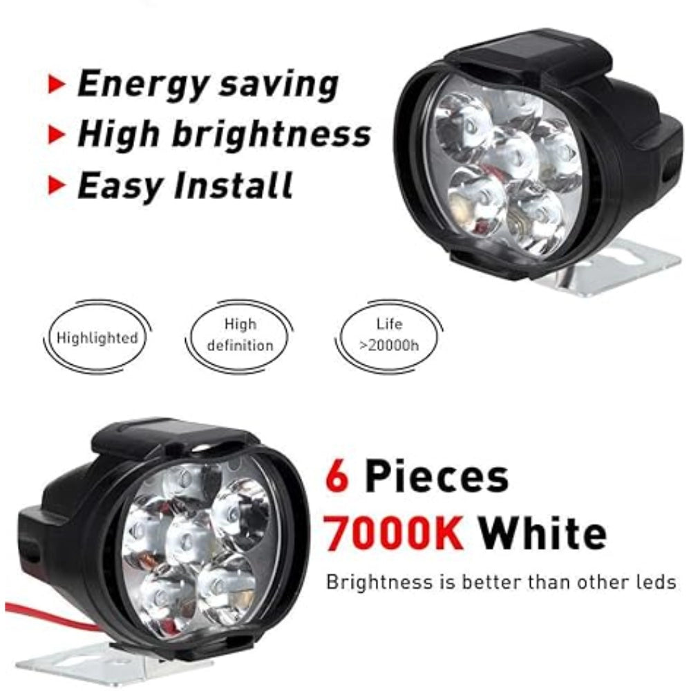 Generic Set Of 2 Shilon 9 Led Waterproof On/Off Switch For Bikes (Black)