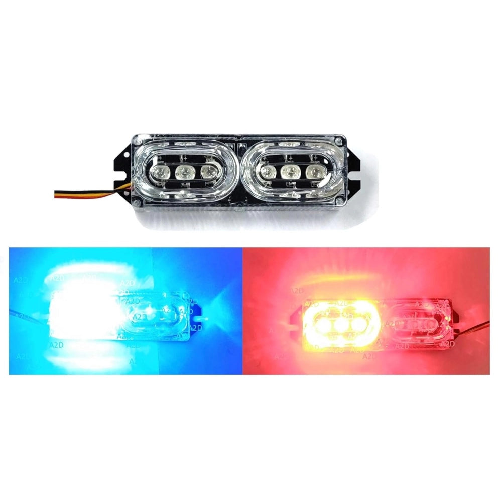 Generic Police Strobe Light For Bike Red And Blue (Red And Blue)