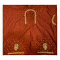 Generic Women's Cotton Silk Self Design Unstitched Blouse Piece (Maroon, 80-100 cm)