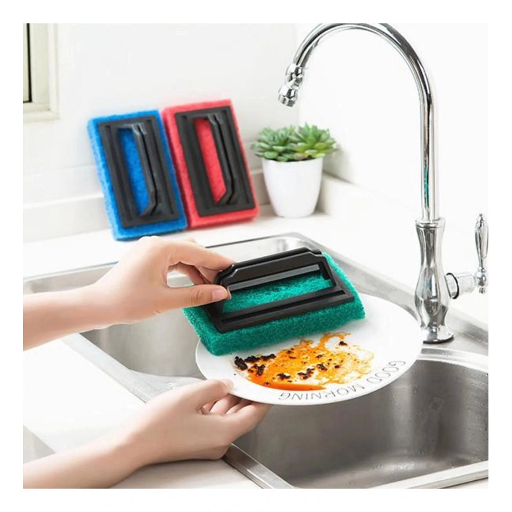 Generic Pack Of_2 Tile Cleaning Multipurpose Scrubber Brush with Handle (Assorted)