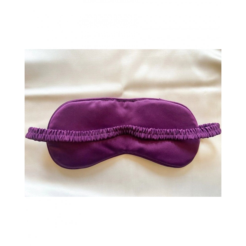 Generic Solid Satin Silk Eyemasks (Purple)