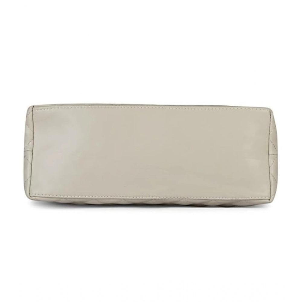 Generic Women's Polyurethane Textured  Shoulder Bag (Grey)