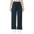 Generic Women's Casual Cotton Blend Striped Bottomwear (Blue)