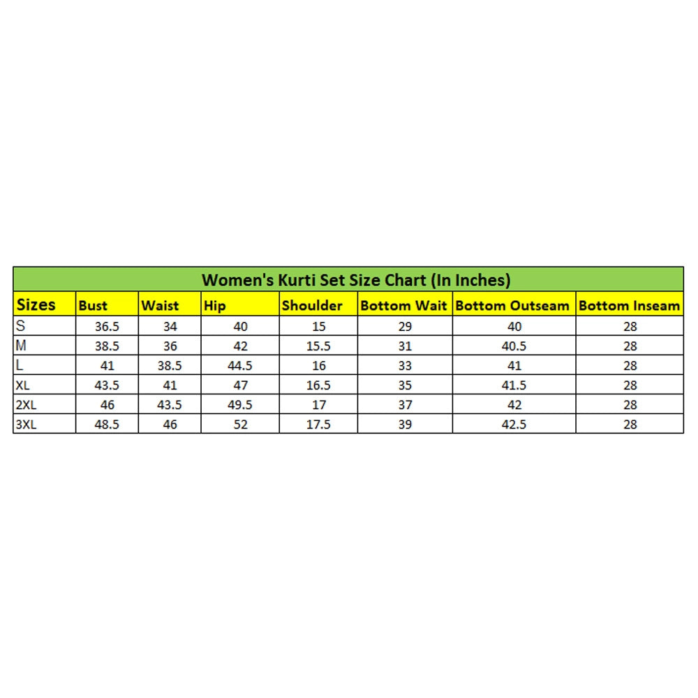 Generic Women's Roman Silk Embroidery 3-4th Sleeve V-Neck Kurti With Pant Dupatta Set (Pink)