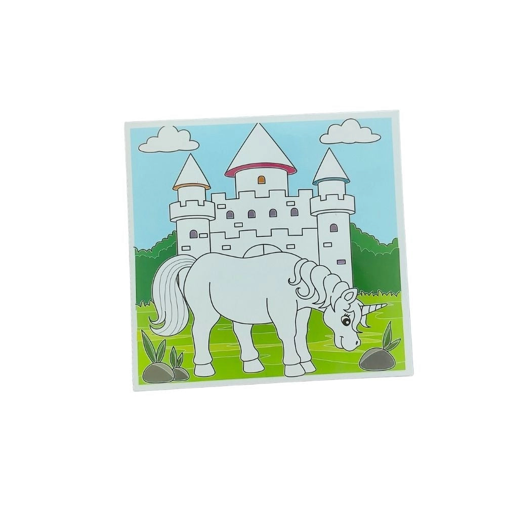 Fun With Color Coloring Board-Unicorn |   Cardboard  |   Educational Toys| 3+ Years