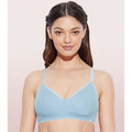 Enamor A042 Women's Cotton Everyday Non Padded And Wirefree Bra (Chambray-Melange)