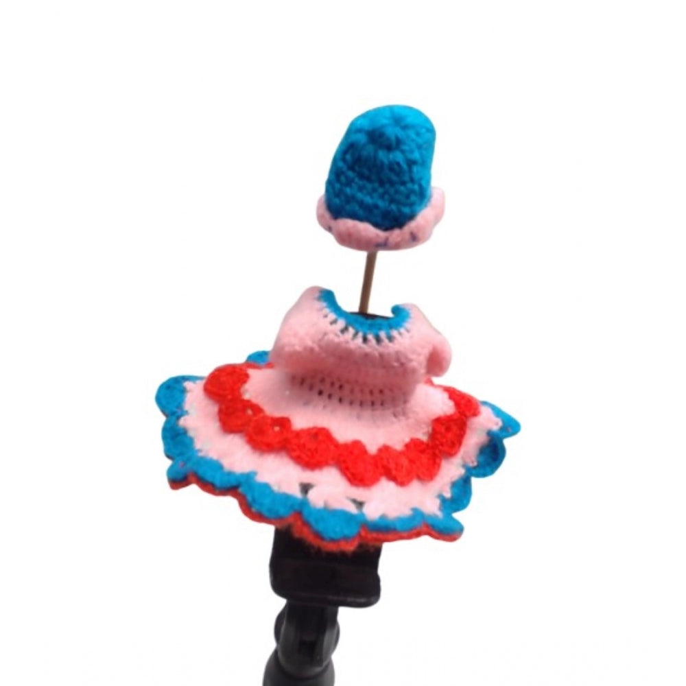 Generic Laddu Gopal Tharad Dress Size: 0 To 6 (Baby Pink-Red)