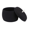 Generic Cotton Bear Shaped Storage Matka Basket With Lid Pack of 1 (Black)