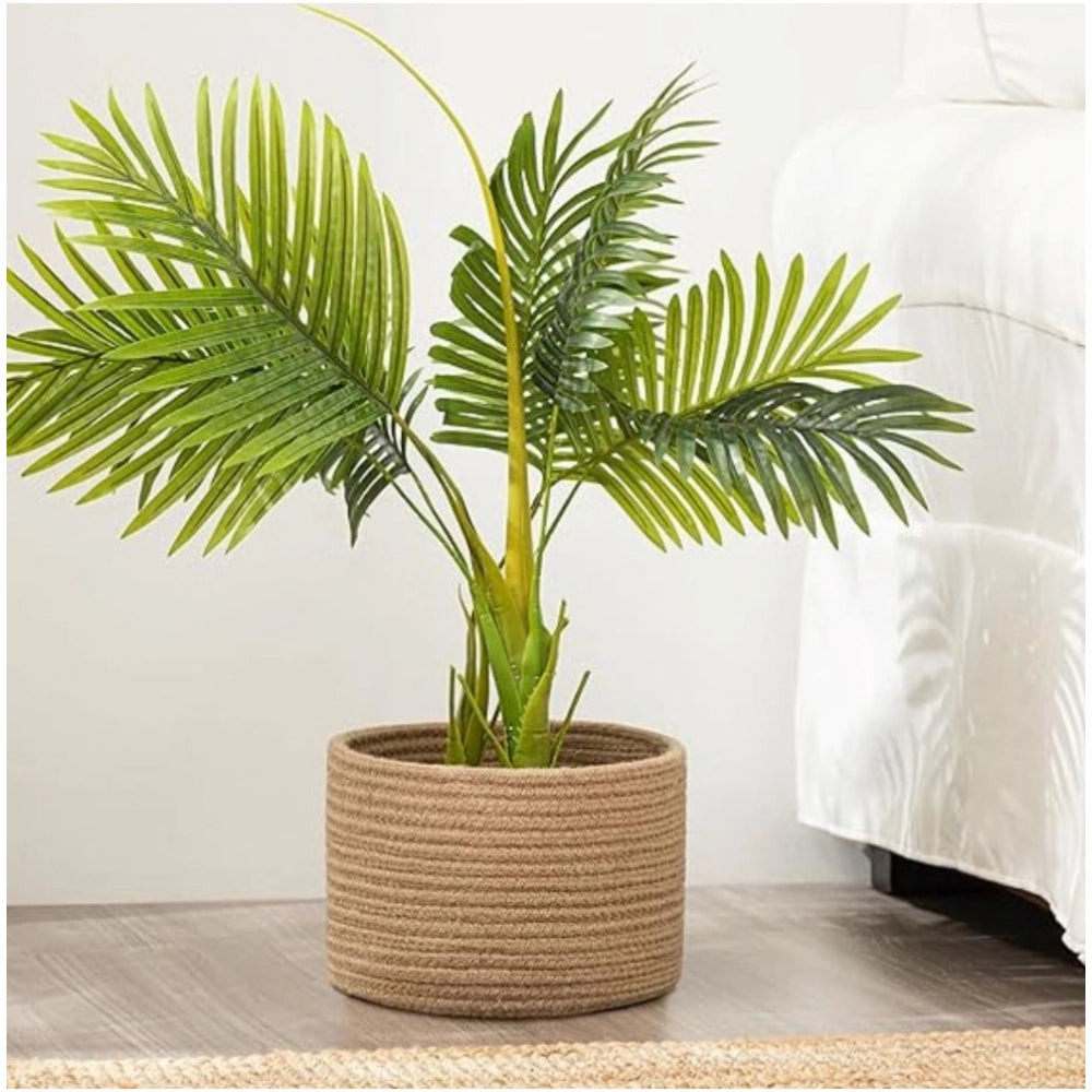 Generic Cotton Storage Rope Woven Baskets 9x7 Inch Pack of 1 (Beige)