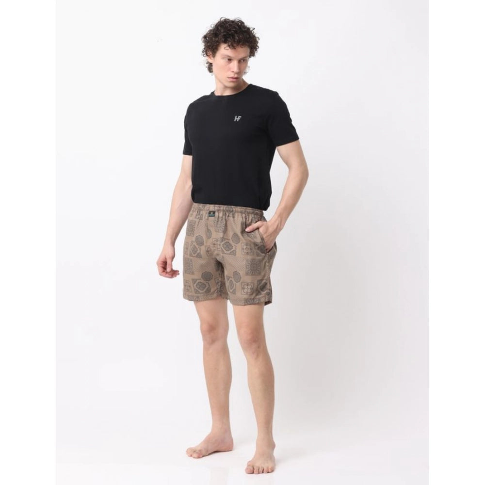 Generic Pack_of_2 Men's Polycotton Printed Boxer Shorts (Multicolor)