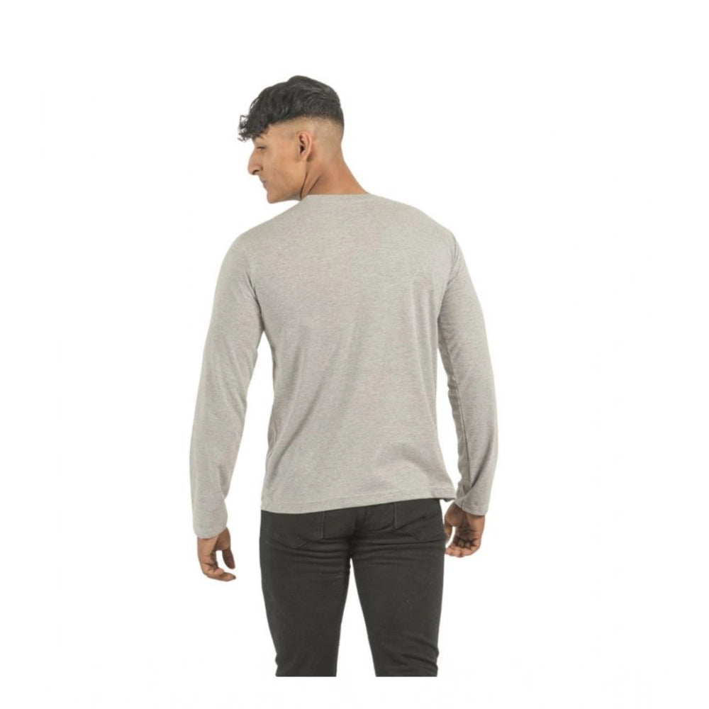 Generic Pack of 2 Men's Casual Cotton Printed Full Sleeve Tshirts (Multicolor)