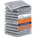 Generic Polyester Two Layer Non Scratch Dish Wash Cloth Pack of 10 (Multicolor)