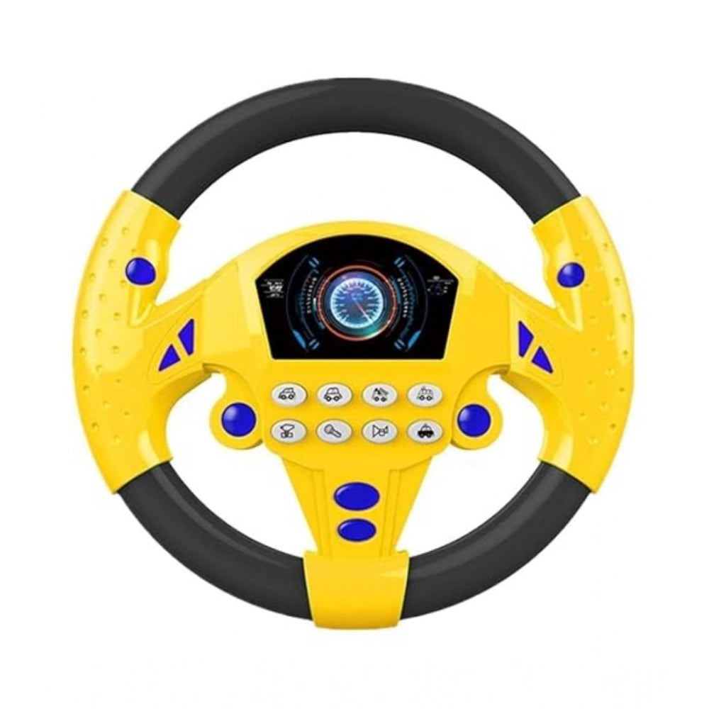 Generic Plastic Steering Wheel Driving Controller Toy (Multicolor)
